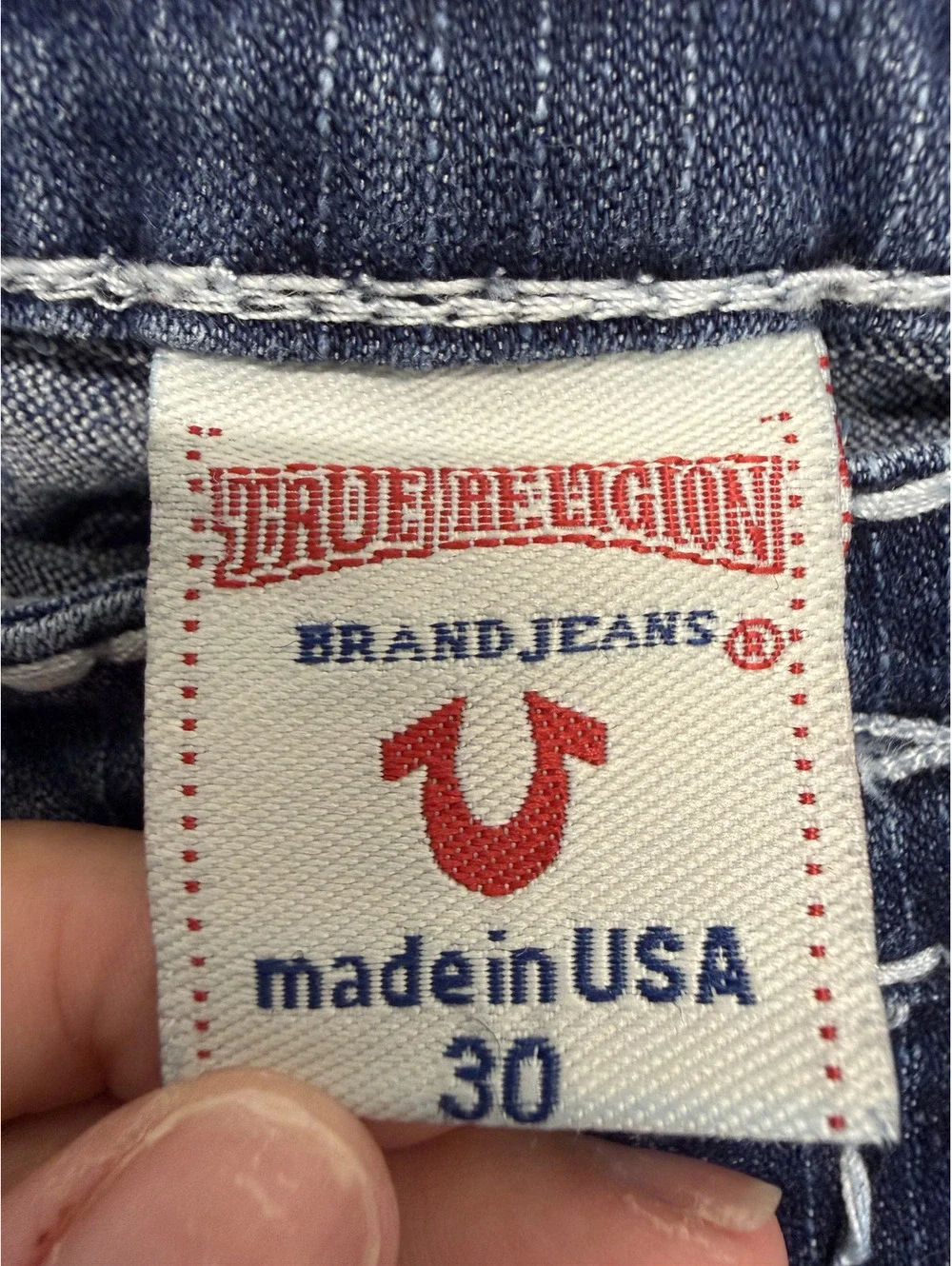 True Religion Brand Jeans Men's Size 30 Made in USA Blue Denim
